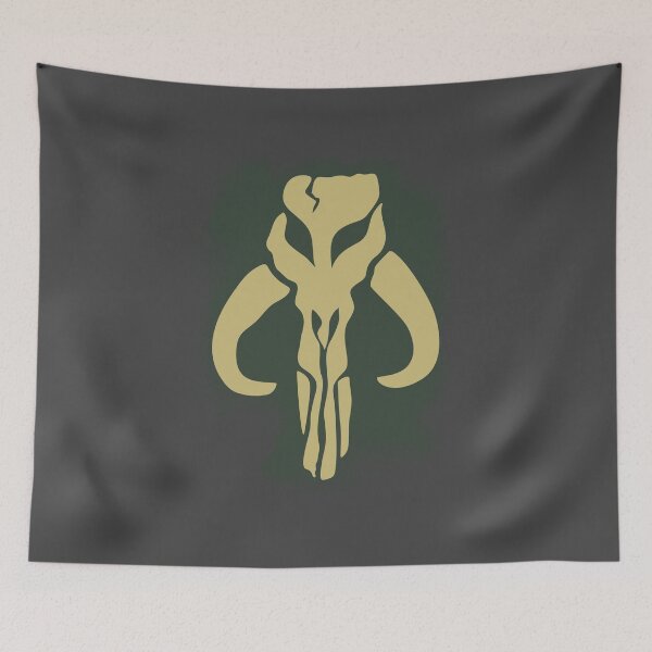 Item preview, Mandalorian Skull - Yellow with spray paint designed and sold by BRU Design.