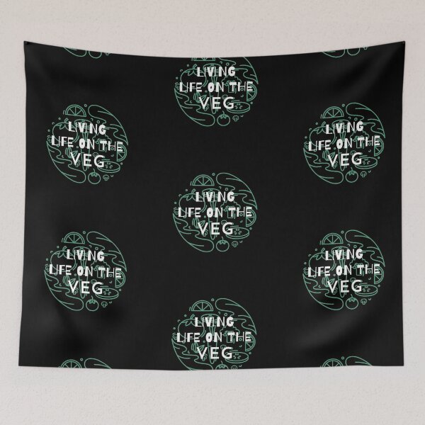 Item preview, Living Life on the Veg | Veganuary Vegans designed and sold by FitFabFunny.