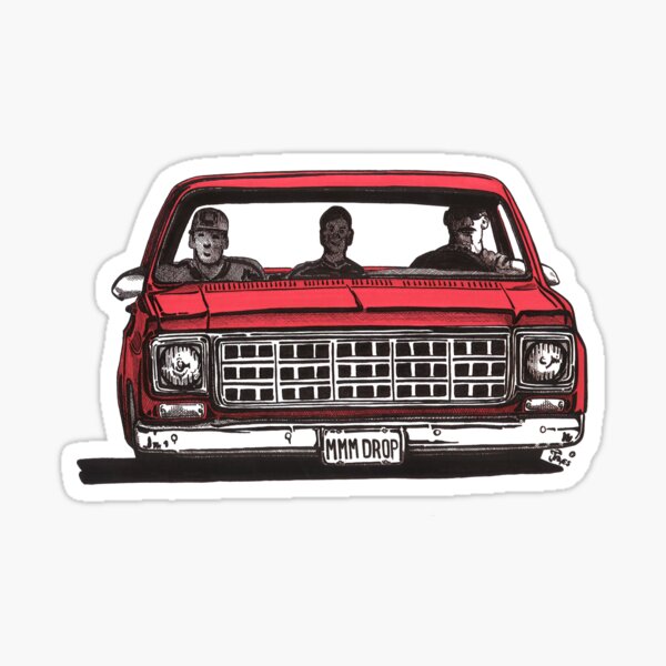 M.M.M. DROP in red Sticker