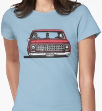 MMM DROP in red Women's Fitted T-Shirt