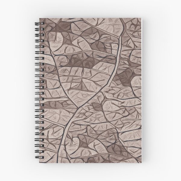 Item preview, Simplistic leaf structure mosaic - cold brown designed and sold by SulkaCreative.