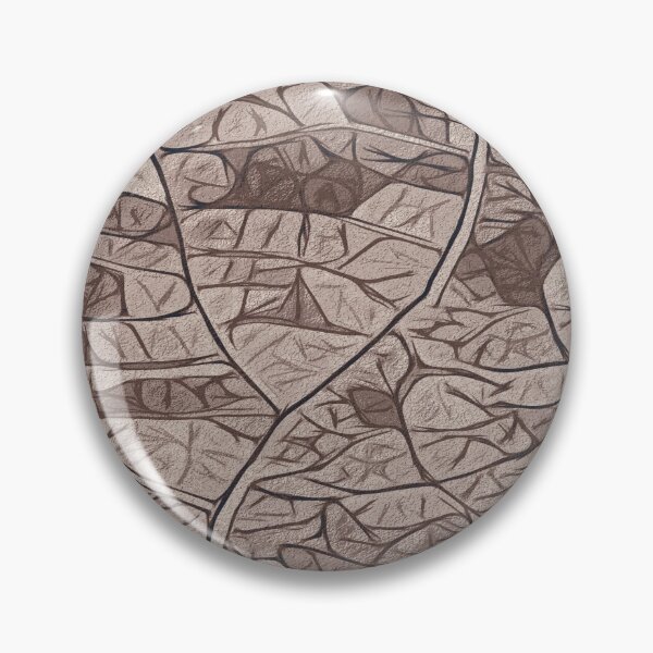 Item preview, Simplistic leaf structure mosaic - cold brown designed and sold by SulkaCreative.