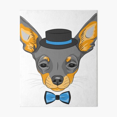 Hipster Chihuahua Wall Art Redbubble
