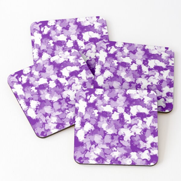 Item preview, Purple & White Leaves Print designed and sold by universewitness.
