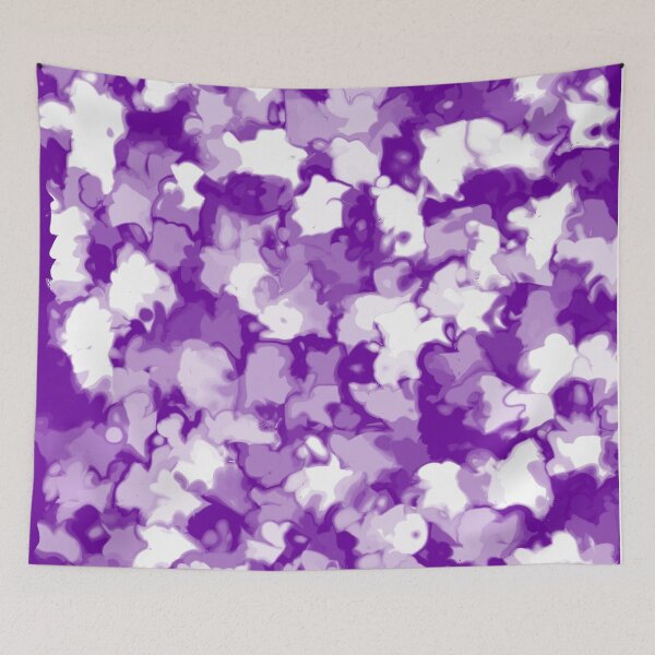 Item preview, Purple & White Leaves Print designed and sold by universewitness.