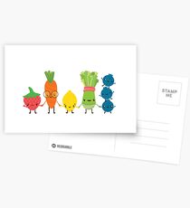 Fruit and Veggie Friends Postcards
