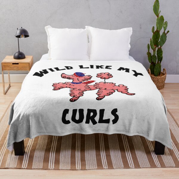 Item preview, Wild like my curls happy royal poodle designed and sold by oxoxoxo.