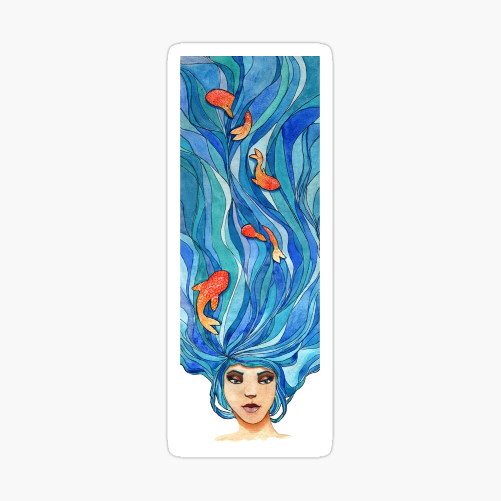 Mermaid Hair Poster By Corryny Redbubble