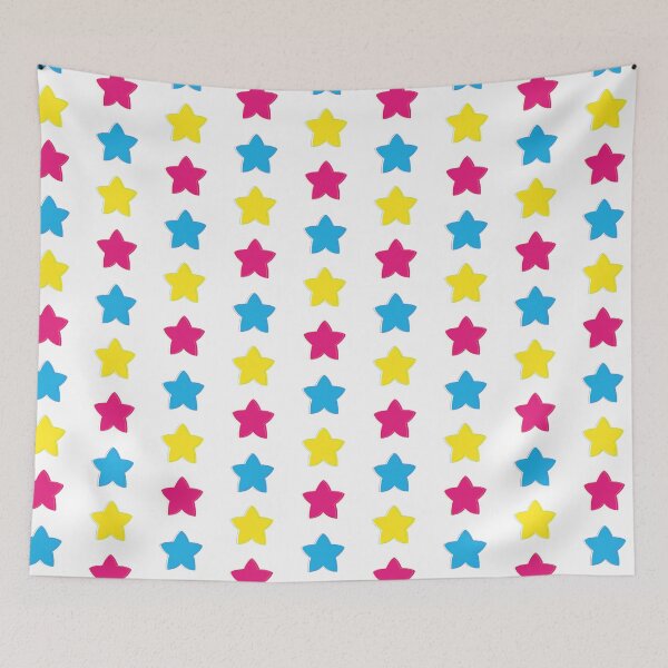 Item preview, CMY-White Stars designed and sold by Minidan.