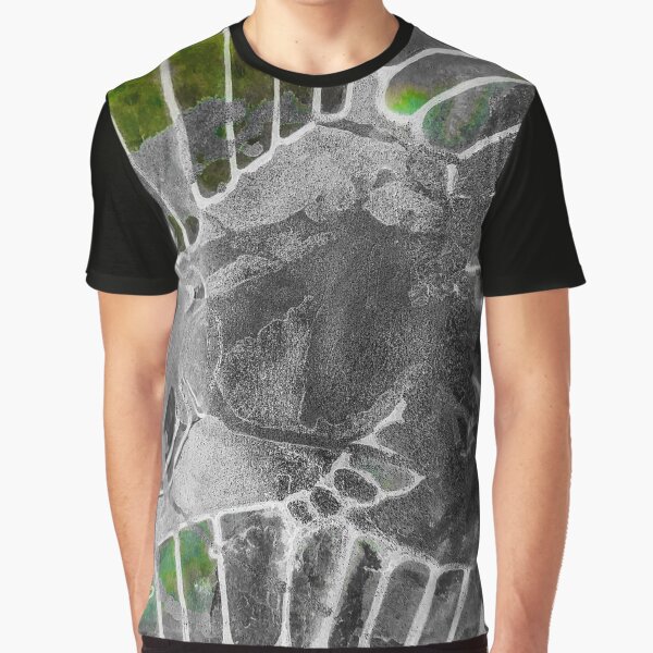 XRay Skeleton Neon Green Lime Trippy UFO Alien Dragon Graphic T-Shirt