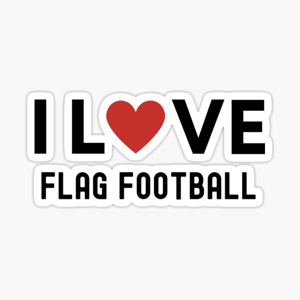 Item preview, I love Flag football designed and sold by Happy-PrintZ.