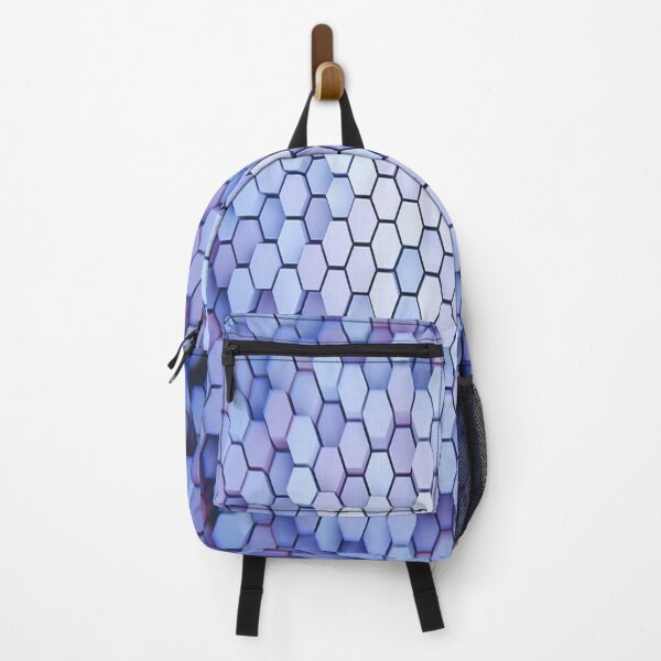 Item preview, Hexagon World Blue & Purple designed and sold by Fit & Fun Gallery.