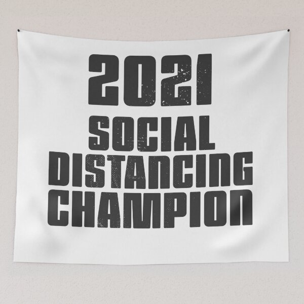 Item preview, 2021 Social Distancing Champion blk designed and sold by arendbotha.