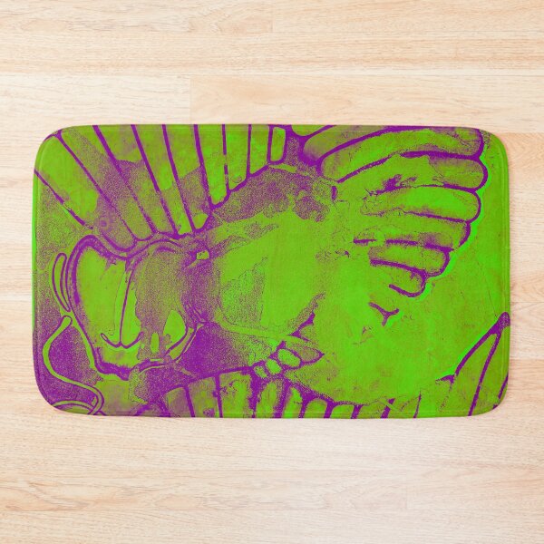 Item preview, Neon Colorful Lime Green Alien Skeleton designed and sold by iamstevivaughn.