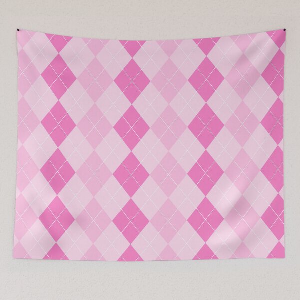 Item preview, Aesthetic Pastel Pink Argyle  designed and sold by STAR10008.