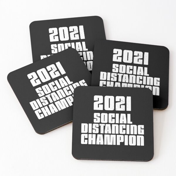 Item preview, 2021 Social Distancing Champion white designed and sold by arendbotha.