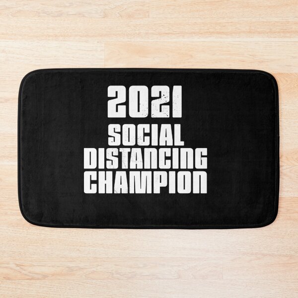 Item preview, 2021 Social Distancing Champion white designed and sold by arendbotha.