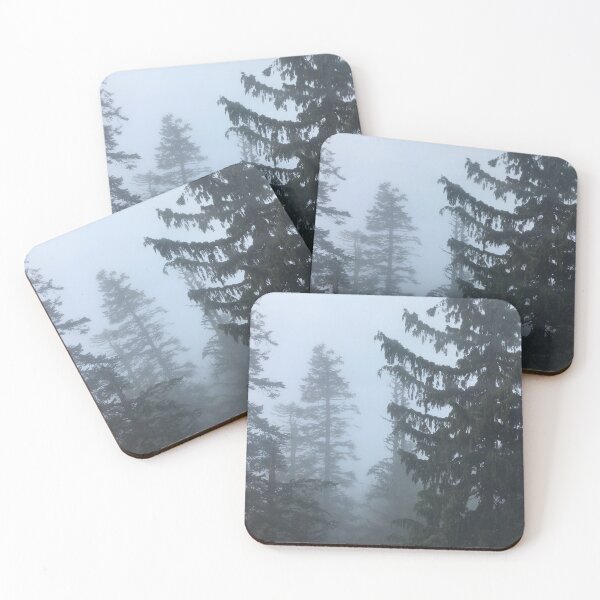 Item preview, Grouse Mountain - A photograph of misty pine trees from Grouse Mountain in Vancouver, Canada designed and sold by Brooke Figer.