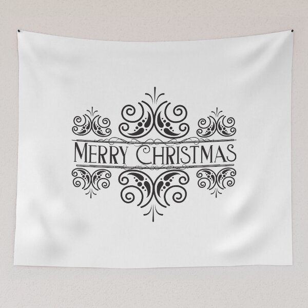 Item preview, Merry Christmas Elegant Logo Christmas Present designed and sold by RGVDesigns.