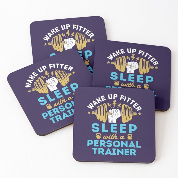 Item preview, Wake Up Fitter Sleep with a Personal Trainer Funny Fitness Coach designed and sold by jaygo.