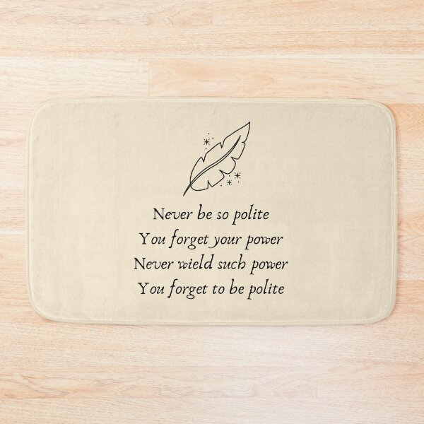 Item preview, Power and Politeness | Marjorie designed and sold by BloompodDesigns.