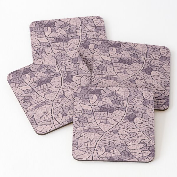 Item preview, Simplistic leaf structure mosaic - purple designed and sold by SulkaCreative.