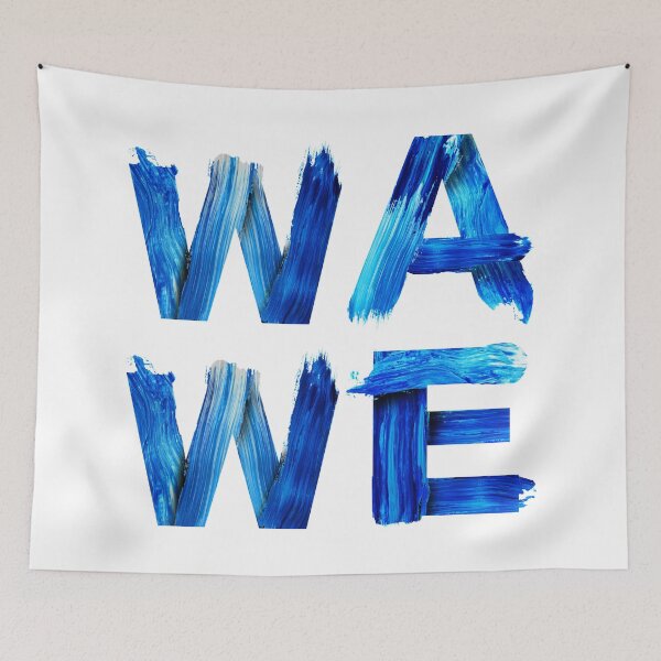 Item preview, Wave Nautical Water Letters Surfers Gift for Divers Sea Lovers Ocean Lovers designed and sold by Nathalie Aynié.