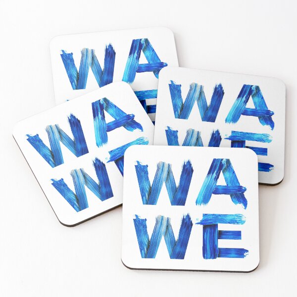 Item preview, Wave Nautical Water Letters Surfers Gift for Divers Sea Lovers Ocean Lovers designed and sold by Nathalie Aynié.