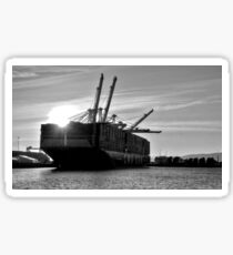 das Containerschiff Sticker