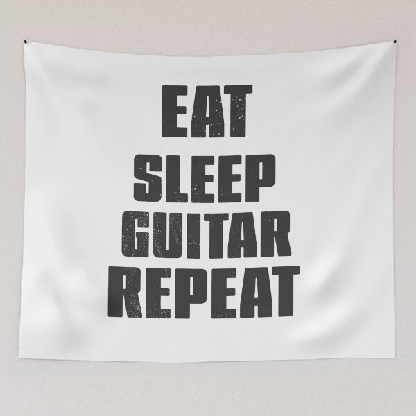 Item preview, Eat Sleep Guitar Repeat blk designed and sold by arendbotha.