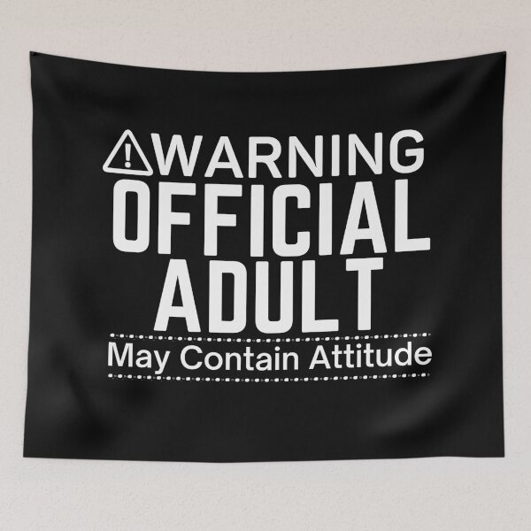 Item preview, 18th birthday , 18th birthday, Adulting , 18th birthday gifts, 18 years , Official Adult shirt, Funny Adult, Laptop Skins, scraf, mobile cases, face masks designed and sold by kenganalashish.
