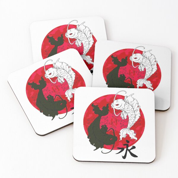 Item preview, Pez Koi Ying Yang en Blanco designed and sold by OrganicCharm.