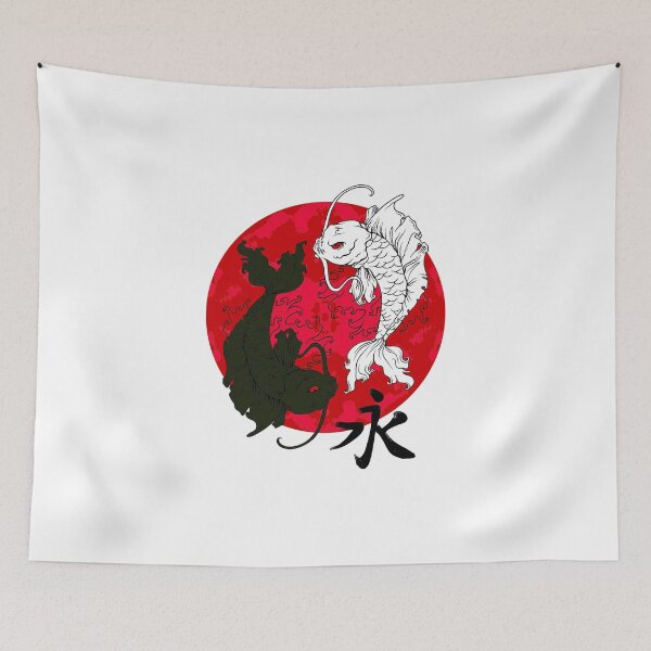 Item preview, Pez Koi Ying Yang en Blanco designed and sold by OrganicCharm.