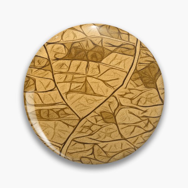 Item preview, Simplistic leaf structure mosaic - gold designed and sold by SulkaCreative.