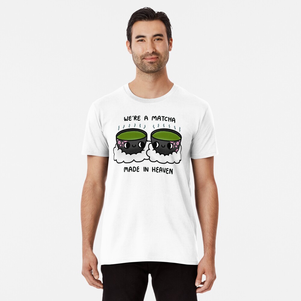 Matcha Made in Heaven Cartoon Pun Essential T-Shirt for Sale by 14Smith15