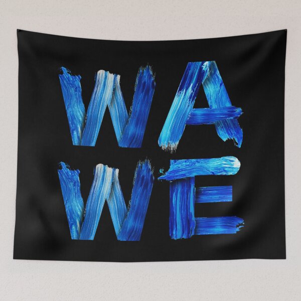 Item preview, Wave Nautical Water Letters Surfers Gift for Divers Sea Lovers Ocean Lovers designed and sold by Nathalie Aynié.