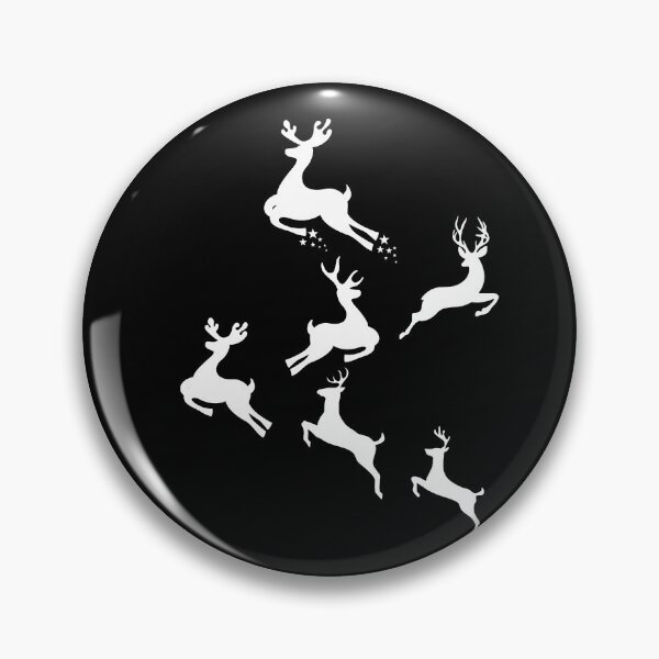 Item preview, Merry Christmas Reindeers Jumping All Over White designed and sold by RGVDesigns.