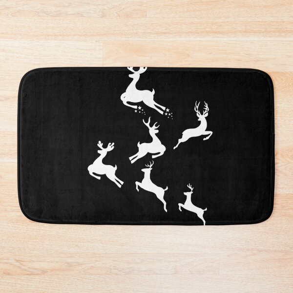 Item preview, Merry Christmas Reindeers Jumping All Over White designed and sold by RGVDesigns.