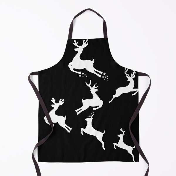 Item preview, Merry Christmas Reindeers Jumping All Over White designed and sold by RGVDesigns.