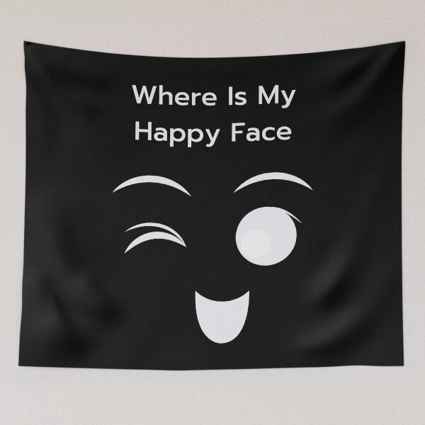 Item preview, Where Is My Happy Face designed and sold by piskwi.