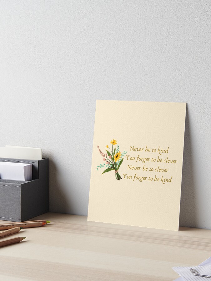 Thumbnail 1 of 2, Art Board Print, Clever and Kind | Marjorie designed and sold by BloompodDesigns.