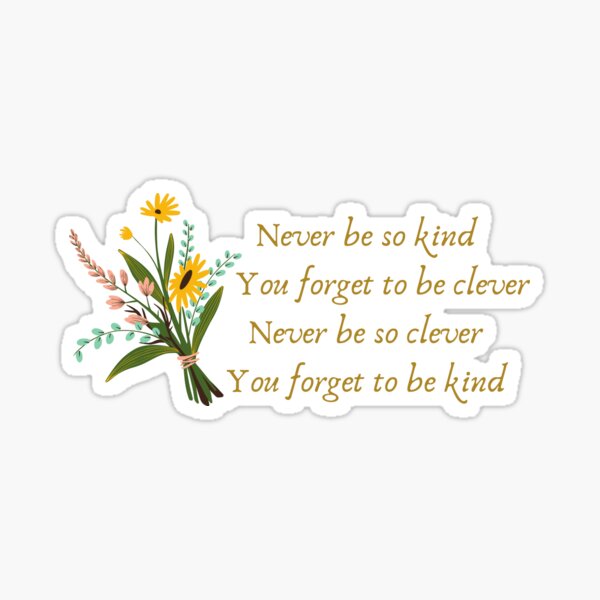 Clever and Kind | Marjorie Sticker