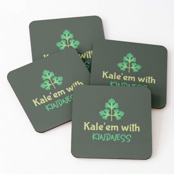 Item preview, Kale Them With Kindness Veganuary  designed and sold by FitFabFunny.