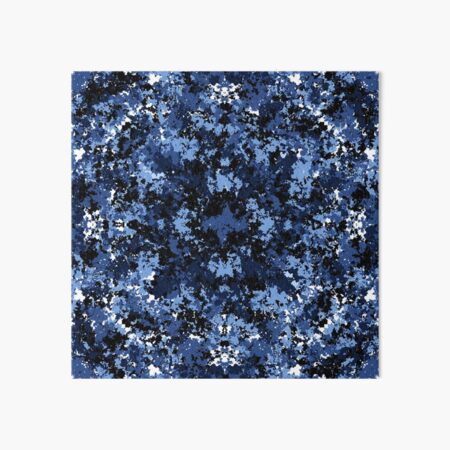 Random Blue Pattern Art Board Print