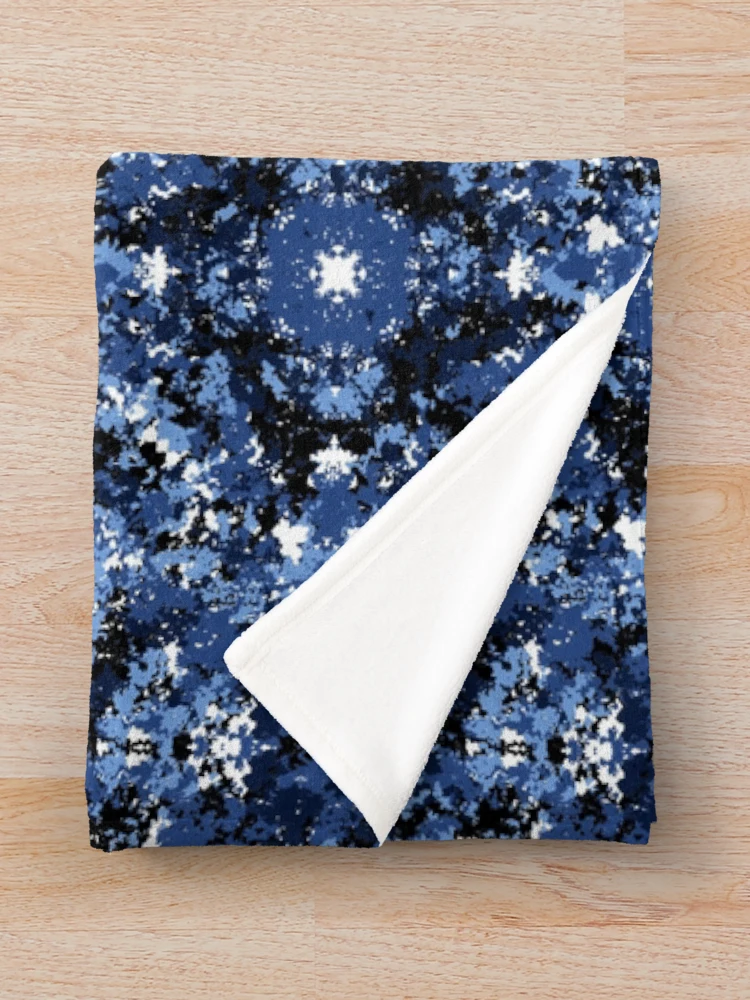 Thumbnail 3 of 6, Throw Blanket, Random Blue Pattern designed and sold by beocca.