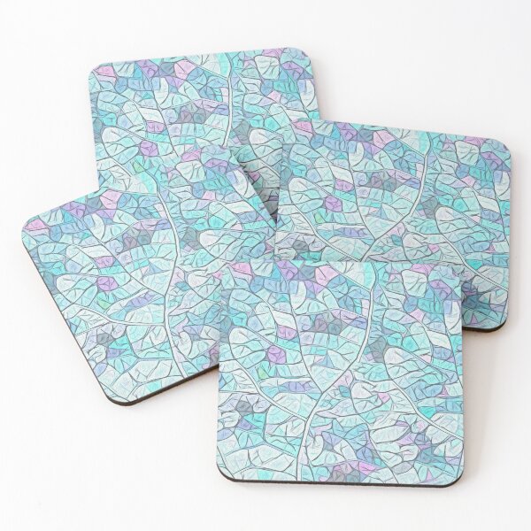 Item preview, Simplistic leaf structure pattern - graphic pastel art designed and sold by SulkaCreative.
