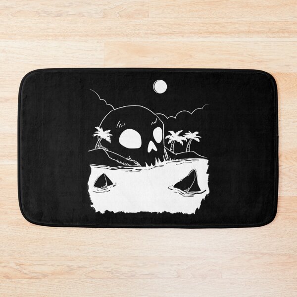 Item preview, Black and white skull silhouette landscape designed and sold by CrazyHowCool.