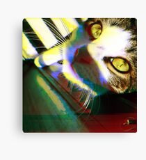 That's One Glitchin' Kitty Canvas Print