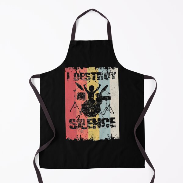 Item preview, Destroy Silence - Drummer Retro Vintage Design designed and sold by RAWWR.