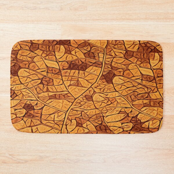 Item preview, Simplistic leaf structure pattern - copper designed and sold by SulkaCreative.